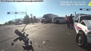 Video: APD cruiser pursuing bad driver causes collision