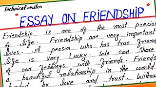 Essay on Friendship in English || Write an essay on friendship in English || Friendship essay