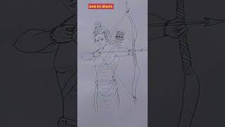 Drawing Of Lord Rama #shorts #shortvideo #viral #youtubeshorts #god #lordrama