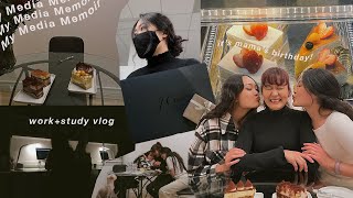 mama chu doesn't seem to age!! ~a work, study, birthday vlog | My Media Memoir No.6