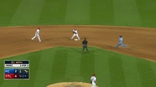 KC@STL: Maness induces double play to end the threat