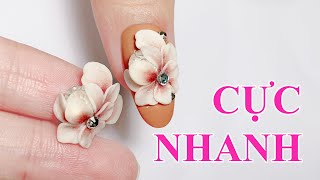 Làm Sẵn Hoa Nổi Bột Nail Cho Khách Nhanh Chóng