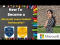 🤔How to become a Microsoft Learn Student Ambassador | Tips to get selected