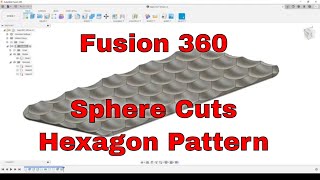 Concave Hexagon Pattern or September 2021 Challenge in Fusion 360 Solution