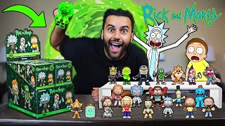 Opening GIANT RICK AND MORTY MYSTERY BOXES! SEARCHING ULTRA RARE 100$ GLOWING TOXIC RICK FIGURE!!