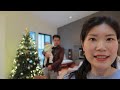 【vlogmas】2021 christmas圣诞大餐 u0026 圣诞装饰 宝贝的第一个圣诞节 热红酒 圣诞花环沙拉 烤牛扒 树桩蛋糕 buche de noel