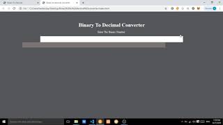 Binary to decimal converter with JavaScript
