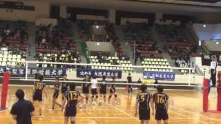 大阪学院大学vs大阪産業大学準決勝⑤2015関カレ関西大学バレーボール連盟