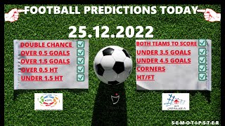 Football Predictions Today (25.12.2022)|Today Match Prediction|Football Betting Tips|Soccer Betting