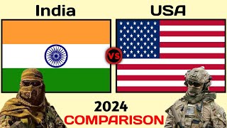 India vs USA Millitary Power Comparison 2024| USA vs India Millitary Power 2024