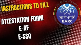 INSTRUCTIONS TO FILL AF E-AF E-SSQ