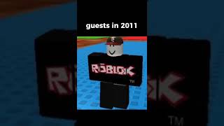 evolution of Roblox guests 😢