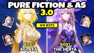 V4 IS OUT! E0S1 THE HERTA AND AGLAEA SHOWCASE | APOCALYPTIC SHADOW AND PF 3.0 - Honkai: Star Rail