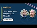 JSON performance – PostgreSQL vs MongoDB | Talk by Umair Shahid - Founder, Stormatics