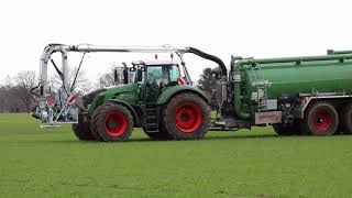 Güllefahren 2018 mit Fendt 933 Vario und Zubringern