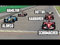 ALL 2000s F1 CHAMPIONS DRIVERS in one race - battle at Monza