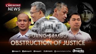 BREAKING NEWS - Sidang Kasus Sambo Pemeriksaan Saksi Terdakwa Obstruction of Justice