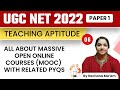 UGC NET 2022 23 | All about Massive Open Online Courses (MOOC) with Related PYQs by Rachana Mam