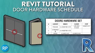 Revit Tutorial - Create a Door Hardware Schedule