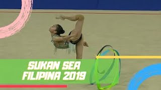 Izzah Amzan | Gimrama (Kelayakan) | Reben | Sukan SEA 2019 | Astro Arena