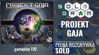 Projekt Gaja | pełna rozgrywka solo | zasady gry | Terranie vs. Hadż Halla | gameplay 132