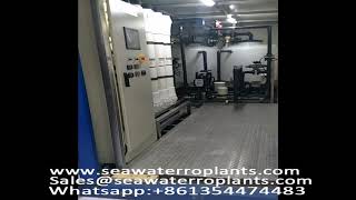 Containerized ro seawater desalination machine water desalimnation machines