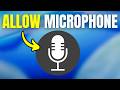 How To Enable Microphone Permissions On Macbook Air, Pro & Neo