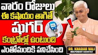 ఈ కషాయం తాగితే షుగర్ కంట్రోల్లో ఉంటుంది | Dr.Khadar Vali Diabetes Drink | Sugar Control Tips Telugu