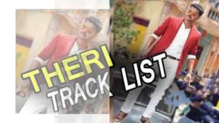 Theri Track List Exclusive | Vijay | Samantha |  Amy Jackson | G.V. Prakash