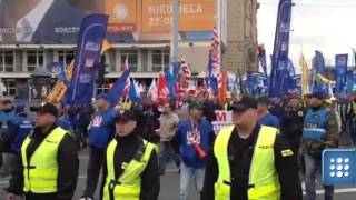 Wielki protest związkowców w Warszawie