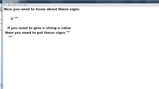 Tutorial : VB Part 1 : Strings & Functions