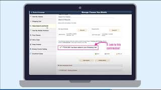 Add Classes to your Shopping Cart