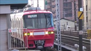 名鉄1200系新塗装 特急名古屋行き 山王駅通過