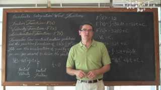 Indefinite Integration Word Problems Calculus 1 AB