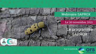 Webinaire SAPROX [1/4] - Le programme