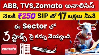 🟢 3 Stocks to Focus ✅ Rs 250 SIP to 17L 🔴 Zomato 🟢 TVS Motors 🔴 GMR ✅ Stock Market Telugu