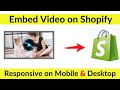 Embed Video on Shopify Home Page With Autoplay on Mobile & Desktop | Updated [2021]