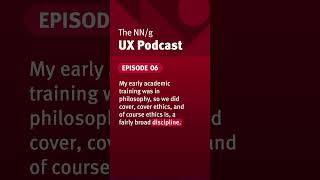 "What is ethics in UX?" - answered by Maria Rosala on the NN/g UX podcast.  #ux #podcast #ethics