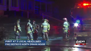 Blaze causes severe damage to vacant Omaha house