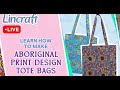 Learn how to make stunning print design Tote Bags