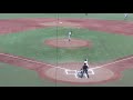 中央学院大 先頭打者の山田 航大（4年・岩倉）ヒット 【明治神宮大会 佛教大 対 中央学院大2021 11 22】