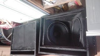 CASSA SUBWOOFER CARICATA A TROMBA FAI DA TE...(SUBWOOFER LOADED TO TRUMPET DIY)