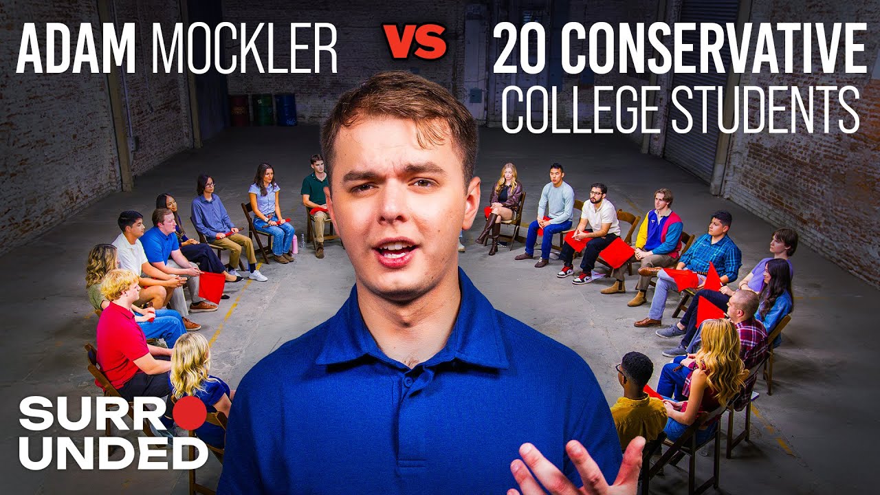 1 Gen Z Liberal Vs 20 Gen Z Conservatives Featuring Adam Mockler