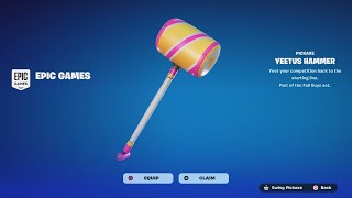 Get The FREE 'Yeetus Hammer' Fortnite Pickaxe NOW!! 🔨