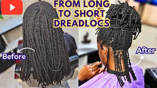 She wanted SHORT DREADLOCKS with a FRESH CUT & RETWIST |Step by Step loc Guide|