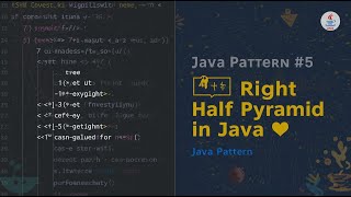 🪄 Pattern Printing in Java – Inverted Right Half Pyramid | Easy Java Program