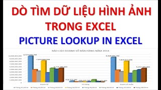 Dò tìm dữ liệu hình ảnh trong Excel | Picture lookup In Excel | WowIsee (Excel thực hành) #excel