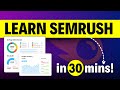 SEMRush Complete Tutorial 2024 - Competitor Analysis, Keyword Analysis, Back links & Website Audit