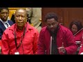 EFF Julius Malema And Mbuyiseni Ndlozi Strongly Oppose Extortion Amendment From DA