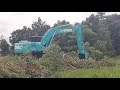 yn15 kobelco sk210lc งานเคลียริ่ง สดจริงๆ ชมไป บ่นไป exvavator ep.7577